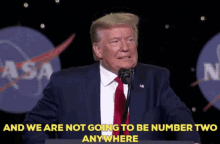 donald trump is giving a speech at the nasa