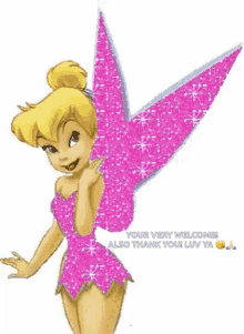 Yes Tinker Bell GIF - Yes Tinker Bell Pink GIFs