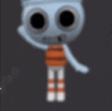gumball from the amazing world of gumball is shown in a blurry photo