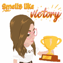 smell of victory trophy success winner champion