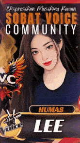 a poster that says ' humas lee ' at the top