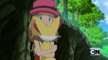Amourshipping Ash And Serena GIF - Amourshipping Ash And Serena Serena And Fennekin GIFs