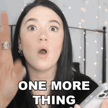 One More Thing Fiona Frills GIF - One More Thing Fiona Frills Frilliance GIFs
