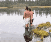 Two Guys Drowning Two Men Drowning GIF - Two Guys Drowning Two Men Drowning Hands On Shoulders GIFs