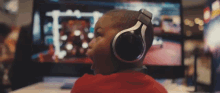 kid headphones amazed shocked surprised