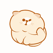 kitty scratch fat cat chubby