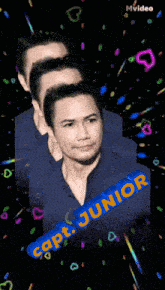 a picture of a man with the name capt junior written on it