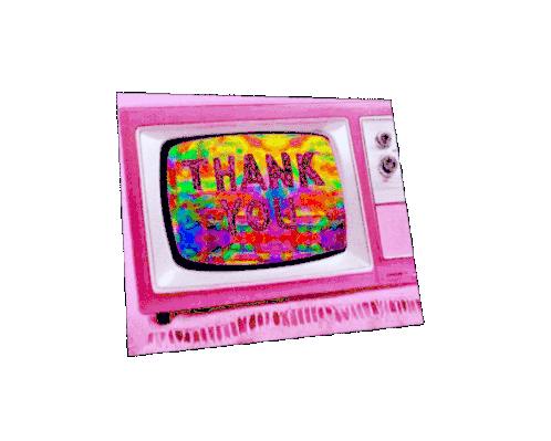 Tv Thank You Sticker - Tv Thank You Thanks Stickers