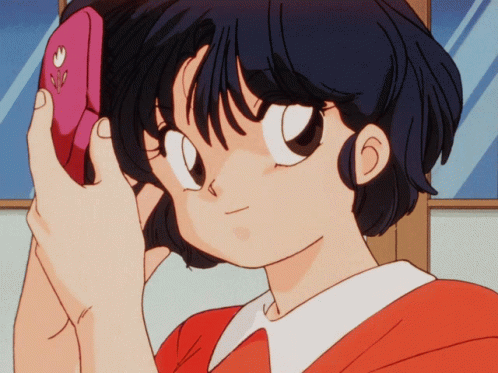 anime brushing hair