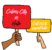 Culver City Vs Hate Odio Sticker - Culver City Vs Hate Culver City Odio Stickers