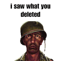 I Saw What You Deleted 100 Yard Stare Sticker