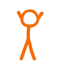a stick figure with an arrow pointing up and a circle in the middle