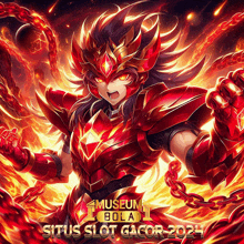 a poster for situs slot gacor shows a cartoon character