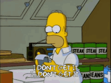 Simpsons I Dont Get It GIF