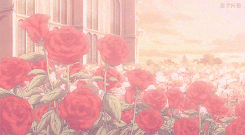 Anime Gif romantic gif flowers – gifaya