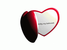 a heart shaped object with the words laughability my beloved written on it