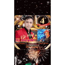 a 4th anniversary advertisement for dj thaydel