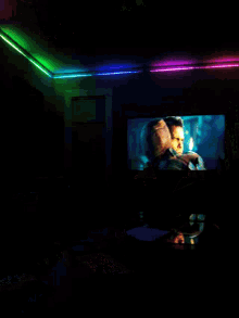 movie room chill room lights