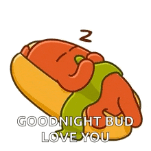 a hot dog is sleeping on a bun with a sandwich on it .