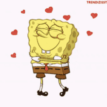 Hugging Hearts GIF - Hugging Hearts Spongebob GIFs