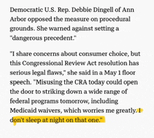 a democrat u.s. rep debbie dingell of ann arbor opposed the measure on procedural grounds