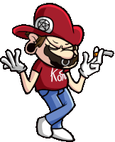 Day Out Mario Down Pose Sticker