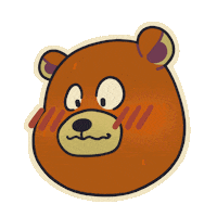 Bashful Bear Sticker - Bashful Bear Stickers