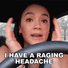 I Have A Raging Headache Fiona Frills GIF - I Have A Raging Headache Fiona Frills My Head Hurts GIFs