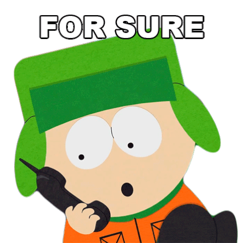 For Sure Kyle Broflovski Sticker - For Sure Kyle Broflovski South Park Stickers