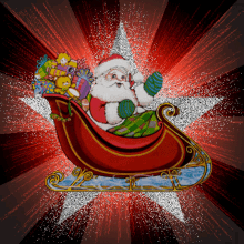 Santa Claus Wave GIF - Santa Claus Wave Christmas Gift GIFs