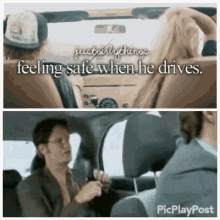 Dwight Feeling Safe When He Drives The Office GIF