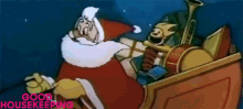 Santa Santa Claus GIF - Santa Santa Claus Sleigh GIFs