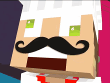 a cartoon character with a mustache and a chef hat