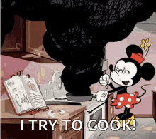 Minnie Mouse Cook GIF
