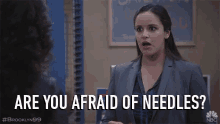 Are You Afraid Of Needles Scared GIF - Are You Afraid Of Needles Scared Frightened GIFs