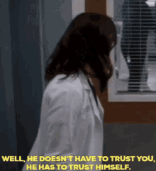 Greys Anatomy Amelia Shepherd GIF - Greys Anatomy Amelia Shepherd Well He Doesnt Have To Trust You GIFs