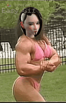 Kahiru Strong Strong Woman Kahiru GIF - Kahiru Strong Strong Woman Kahiru Flex GIFs