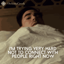 David Rose Schitts Creek GIF - David Rose Schitts Creek Trying Very Hard Not To Connect GIFs