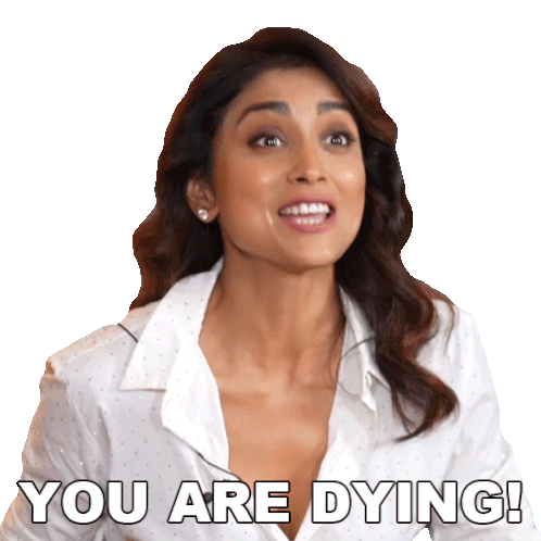 You Are Dying Shriya Saran Sticker - You Are Dying Shriya Saran Pinkvilla Stickers