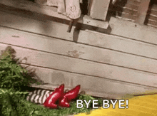 a gif of a wizard of oz scene with the words `` bye bye ''