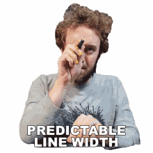 predictable line width peter deligdisch peter draws the same kind of line a stable line