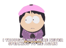 i thought you were never speaking to me again wendy testaburger south park s11e14 season11ep14the list