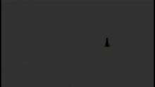 a cartoon drawing of a person standing in a dark room looking at a light