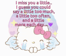 Missing You Hello Kitty GIF - Missing You Hello Kitty Cry GIFs