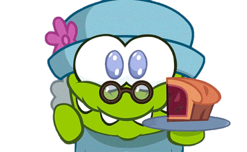 Would You Like Some Cake Grandma Sticker - Would You Like Some Cake Grandma Om Nom And Cut The Rope Stickers