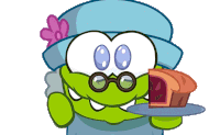Would You Like Some Cake Grandma Sticker - Would You Like Some Cake Grandma Om Nom And Cut The Rope Stickers