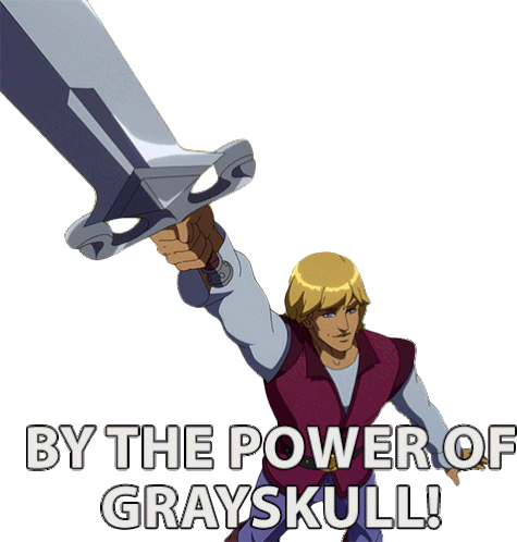 By The Power Of Grayskull Prince Adam Sticker - By The Power Of Grayskull Prince Adam Masters Of The Universe Revelation Stickers