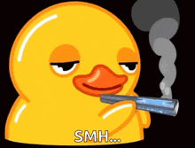 Smoking Duck Fimbong Le Sserafim Smoke Duck Fimbong GIF
