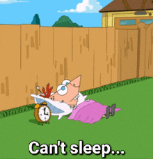 Phineas And Ferb Can'T Sleep GIF