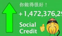 a green sign with an arrow pointing up and a yellow smiley face giving a thumbs up